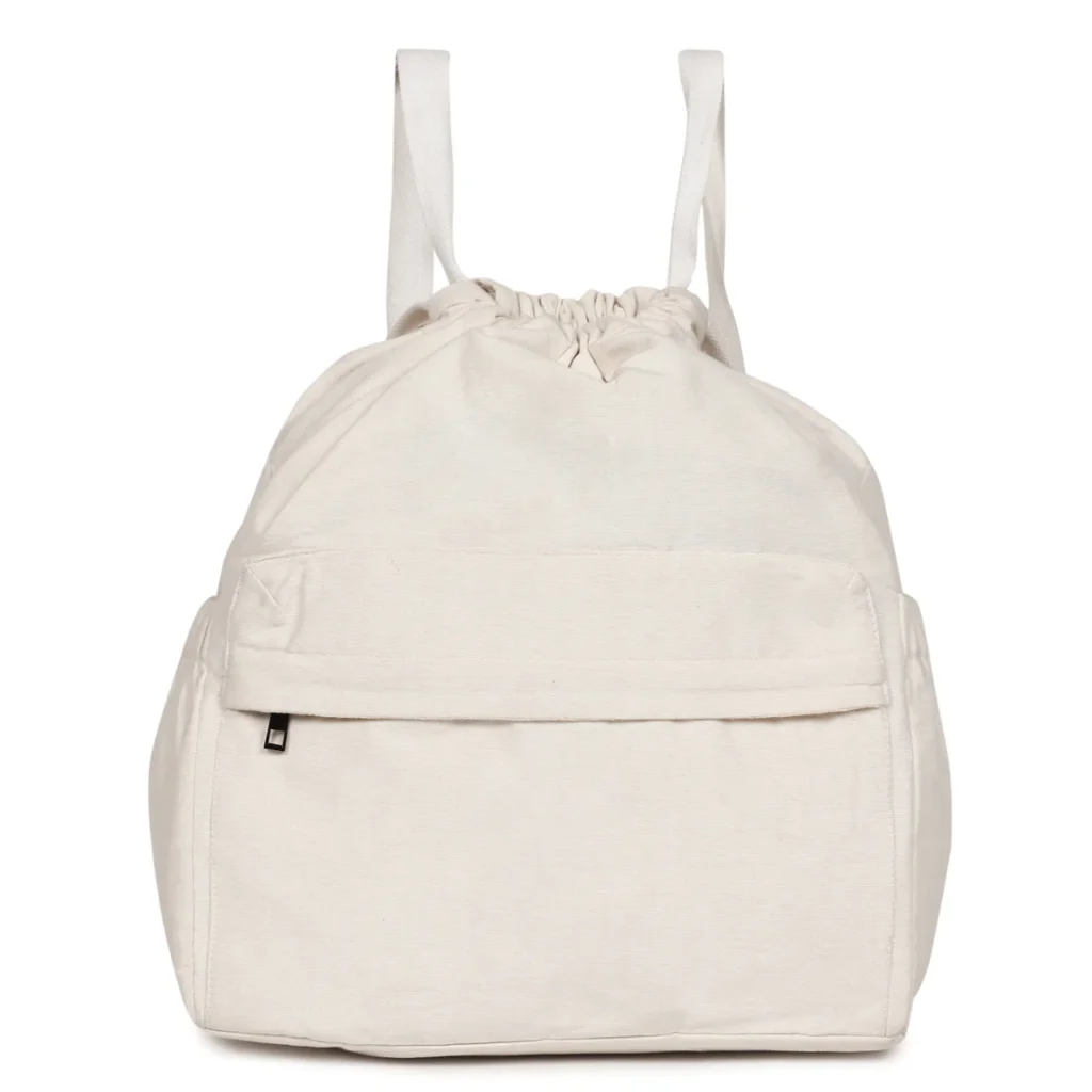 Pure Cotton Canvas  Drawstring Backpack Manufacturer in India