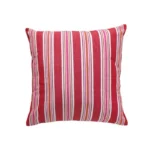 Red White Striped Yarn Dyed Cotton Cushion Cover