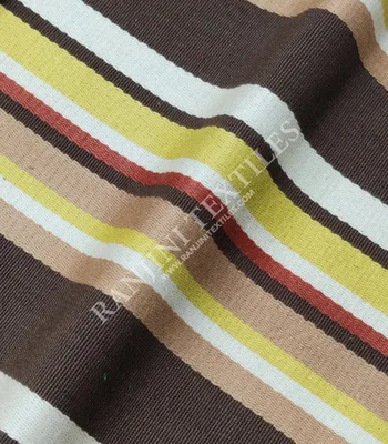 Autumn Glow Stripe Yarn Dyed Cotton Upholstery Fabric