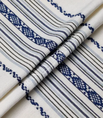 Balearic Striped Yarn Dyed Cotton Upholstery Fabric