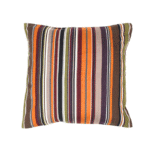 Multicolor Striped Pure Cotton Cushion Cover