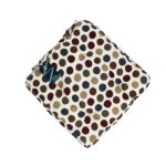 Multicolored Polka Dot Pure Cotton Chair Pad