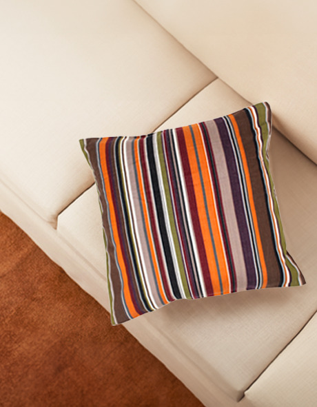 Cotton Striped Cushion Cover Manufacturer in India