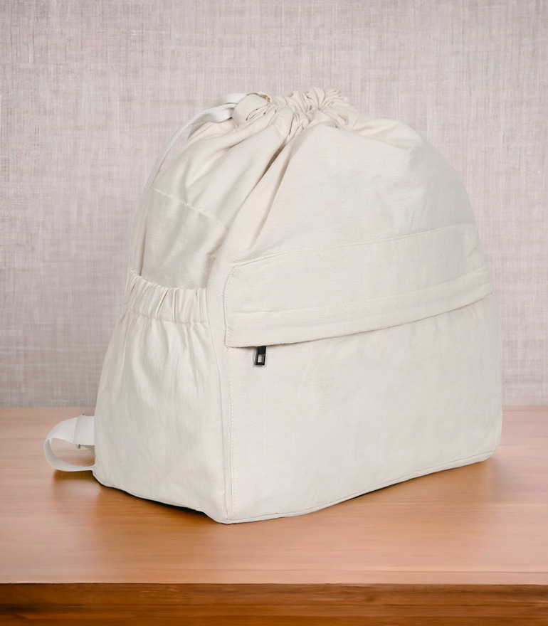 Pure Cotton Canvas  Drawstring Backpack Manufacturer in India