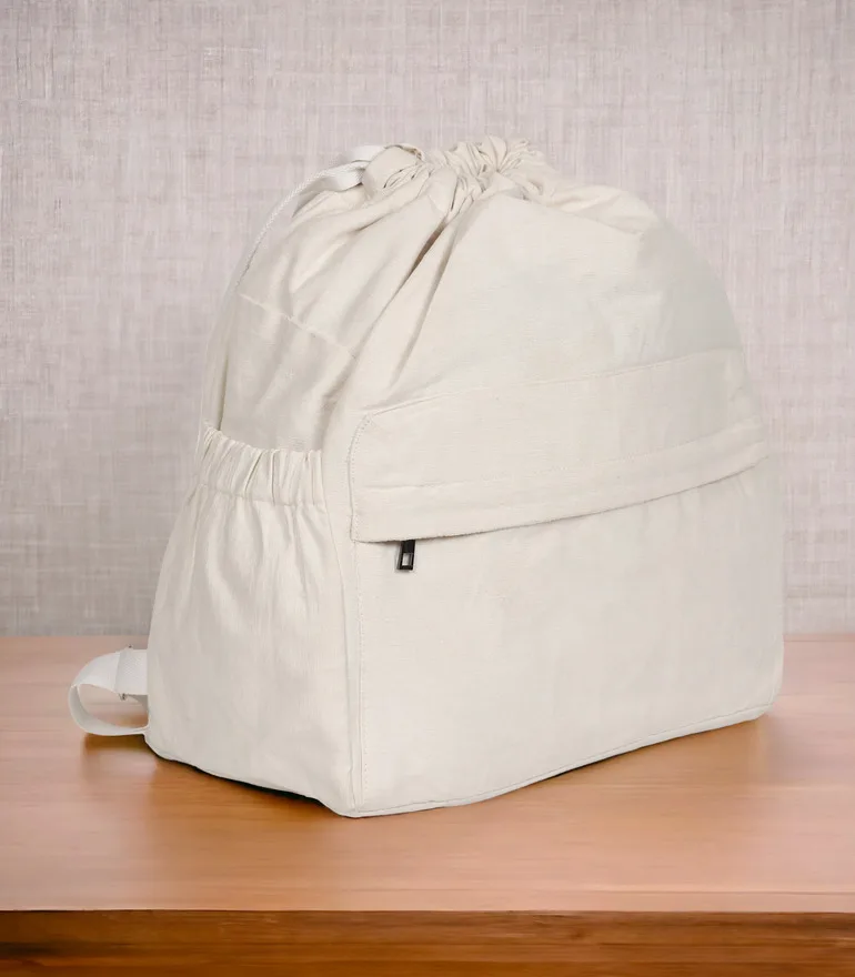 Pure Cotton Canvas  Drawstring Backpack Manufacturer in India